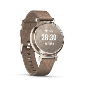 Умные часы Garmin Lily 2 Classic Cream Gold/Coffee Fabric с кофейным ремешком