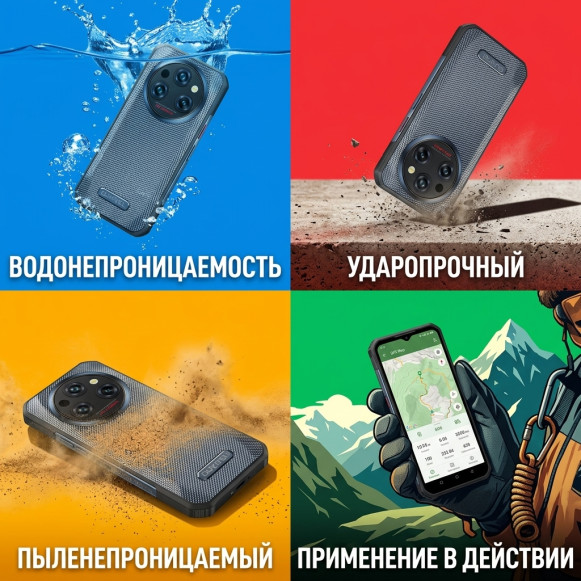 Смартфон Oukitel WP35 5G 8/256Gb Grey