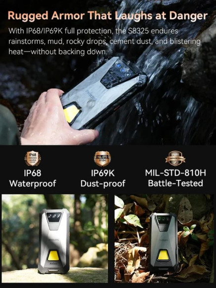 Смартфон PHILIPS S8325 Xenium 6/256Gb Starry Sky Grey