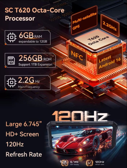 Смартфон PHILIPS S8325 Xenium 6/256Gb Starry Sky Grey
