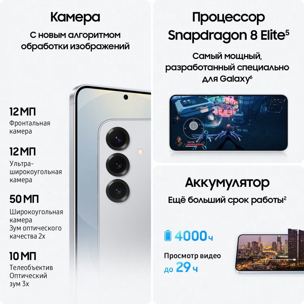 Купить смартфон samsung galaxy s25 12/256gb silver shadow в Санкт