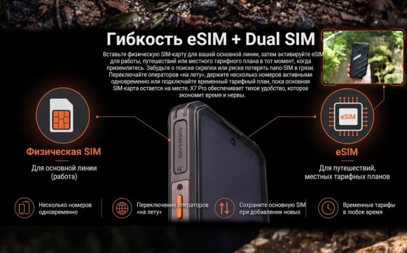 Смартфон AGM X7 6/256Gb Black