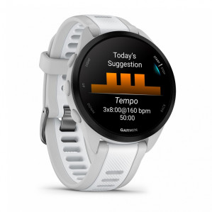 Умные часы Garmin Forerunner 165 с белым ремешком