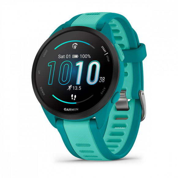 Умные часы Garmin Forerunner 165 Music c бирюзовым ремешком