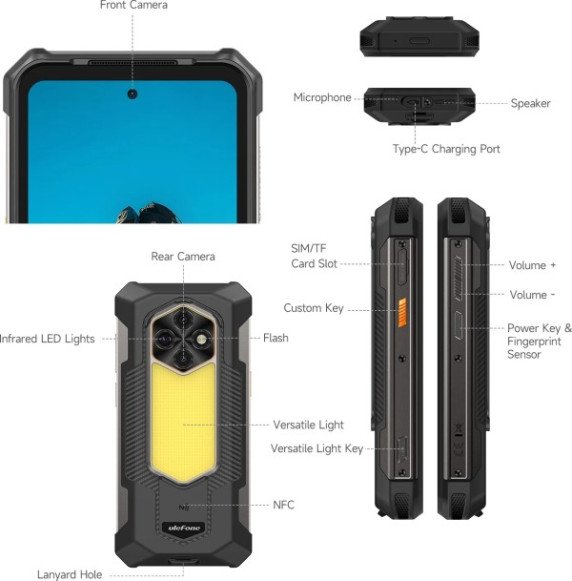 Смартфон Ulefone RugKing 5 Pro 8/256Gb Black