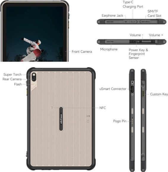 Планшет Ulefone RugKing Pad 2 Pro 8/256Gb Black