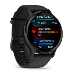 Умные часы Garmin Venu 3 45mm Advanced GPS Smartwatch Black с черным ремешком
